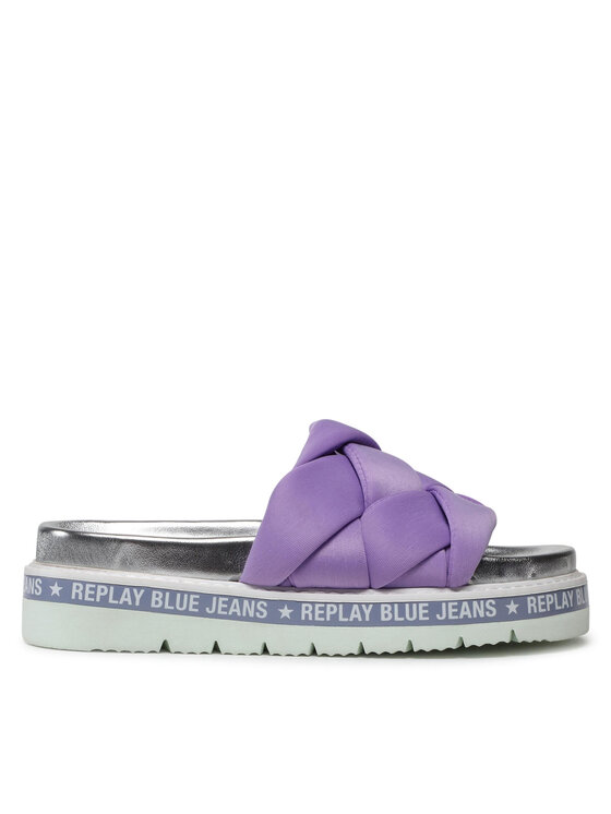 REPLAY Klapki Replay Muddy Braid GWF81.000.C0021T Fioletowy