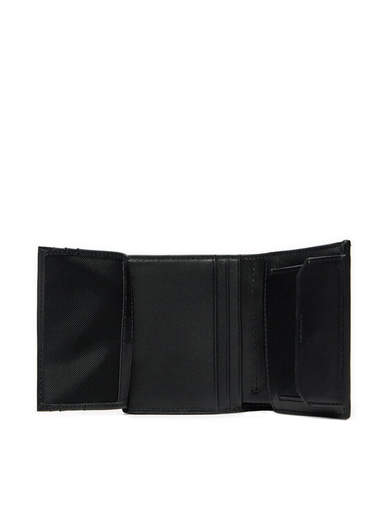 Portofel Calvin Klein Metal Ck Trifold 6Cc W/Coin K50K512290 Negru