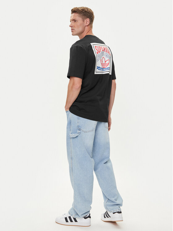 adidas adidas Majica Wabash JW0161 Črna Loose Fit