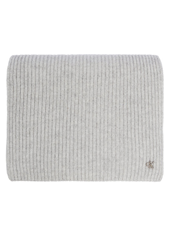 Calvin Klein Šál Calvin Klein Ck Metal Wool Rib Scarf LV04D8056G Sivá