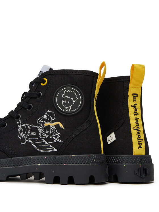 Palladium Trapper stila apavi Palladium Pampa-Petit Prince 74449-008-M Melns