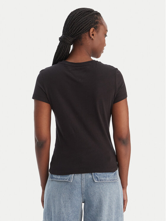 Tommy Jeans Tommy Jeans Camiseta DW0DW22273 Negro Slim Fit