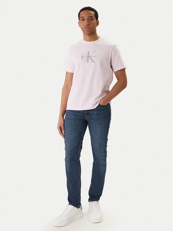Calvin Klein Jeans Calvin Klein Jeans Camiseta Hero Monologo LV04RB862G Rosa Regular Fit