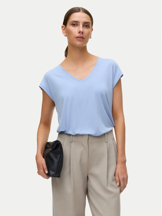 Vero Moda Vero Moda Camiseta Filli 10247666 Celeste Relaxed Fit