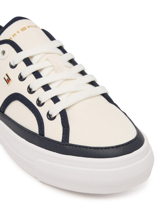 Tommy Hilfiger Scarpe sportive Tommy Hilfiger Platform Vulc Piping FW0FW09394 Bianco
