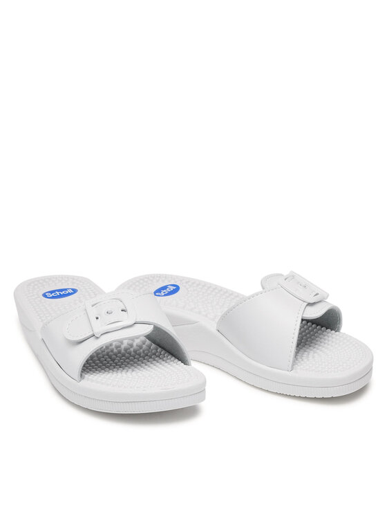 Scholl Чехли Scholl F20054 New Massage 1065 Бял
