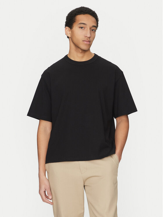 Jack & Jones Jack & Jones Póló Manchester 12275656 Fekete Cropped Fit