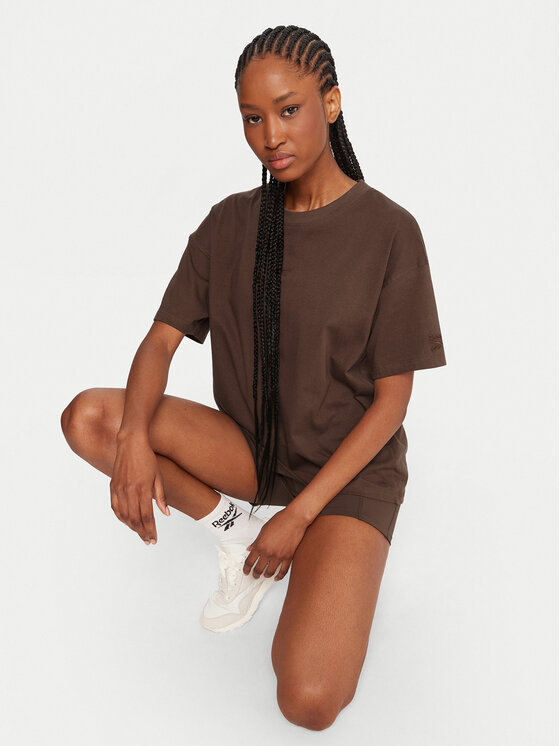 Reebok Reebok Camiseta RK25315CCW Marrón Regular Fit