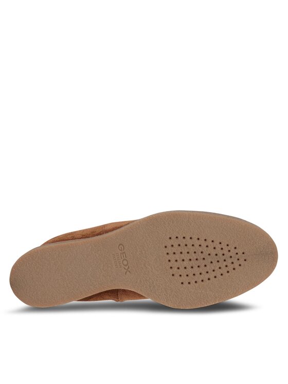 Geox Polokozačky Geox D Elidea Wedge D36VQB 00022 CD500 Hnědá