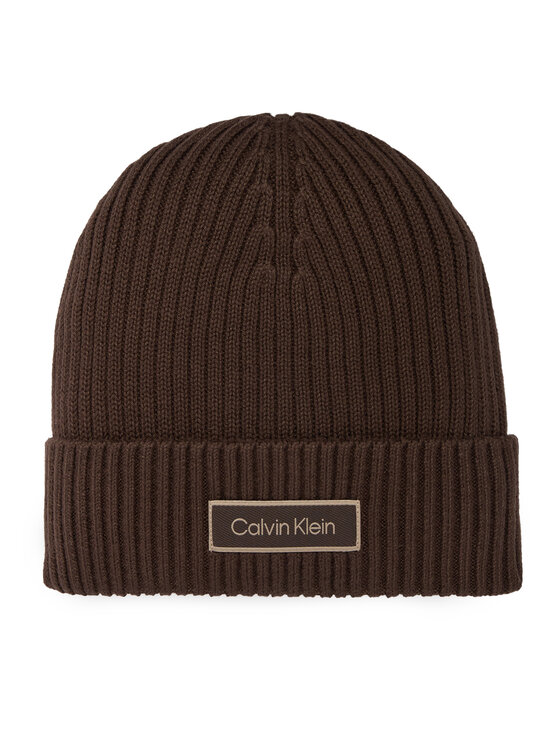 Calvin Klein Шапка Calvin Klein LV04D8053G Тъмнокафяв