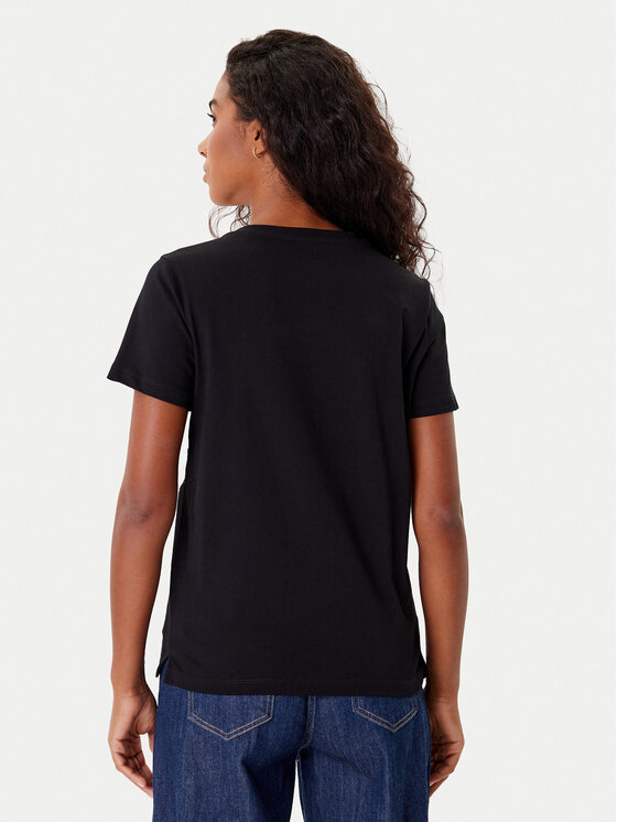 Guess Guess Футболка W5BI18 I3Z14 Чорний Regular Fit