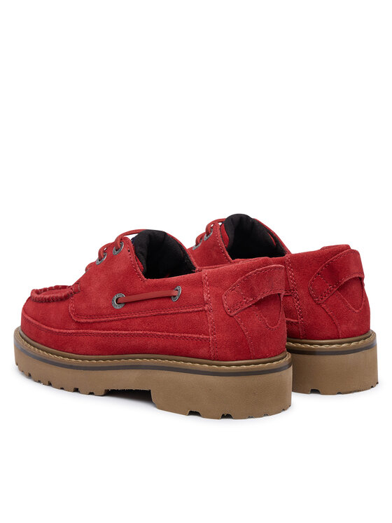 Tommy Jeans Félcipő Tommy Jeans Tjw Archive '01 Low Boat Shoe EN0EN03157 Piros