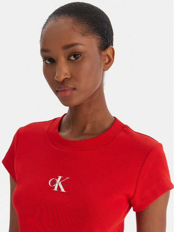 Calvin Klein Jeans Calvin Klein Jeans Camiseta LV047AB802 Rojo Slim Fit