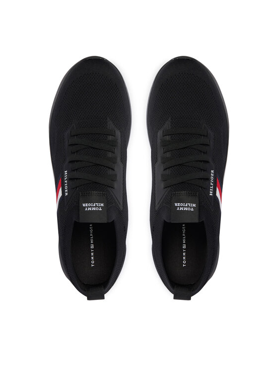 Tommy Hilfiger Sneakers Tommy Hilfiger Lightweight Knitted Runner FM0FM05756 Nero