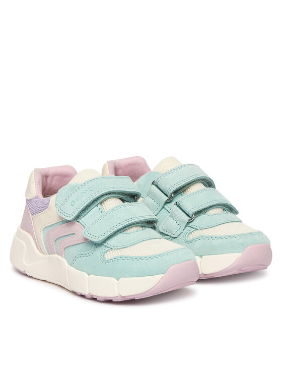 Geox Sneakersy Geox B Flexyper Mini Girl B656NA 01422 C3BE8 S Turkusowy