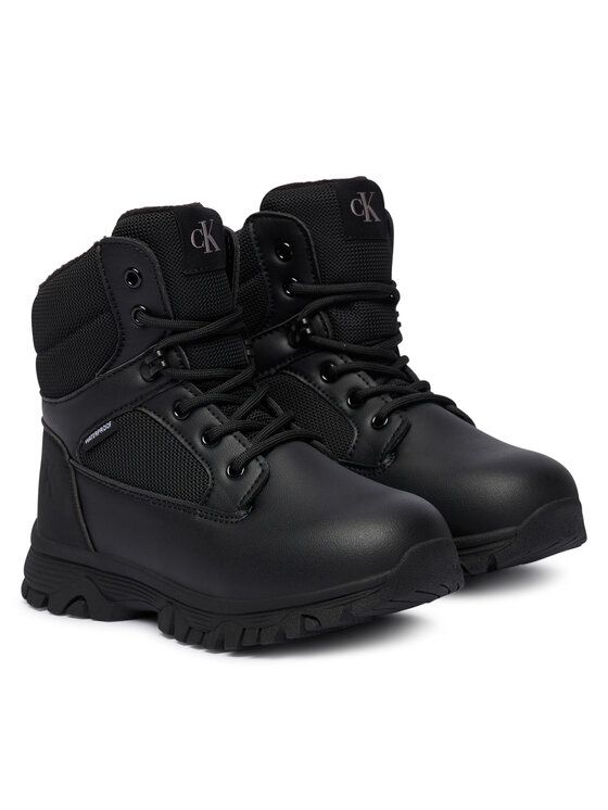Calvin Klein Śniegowce Calvin Klein Lace-Up Bootie V3X5-83190-1485 S Czarny