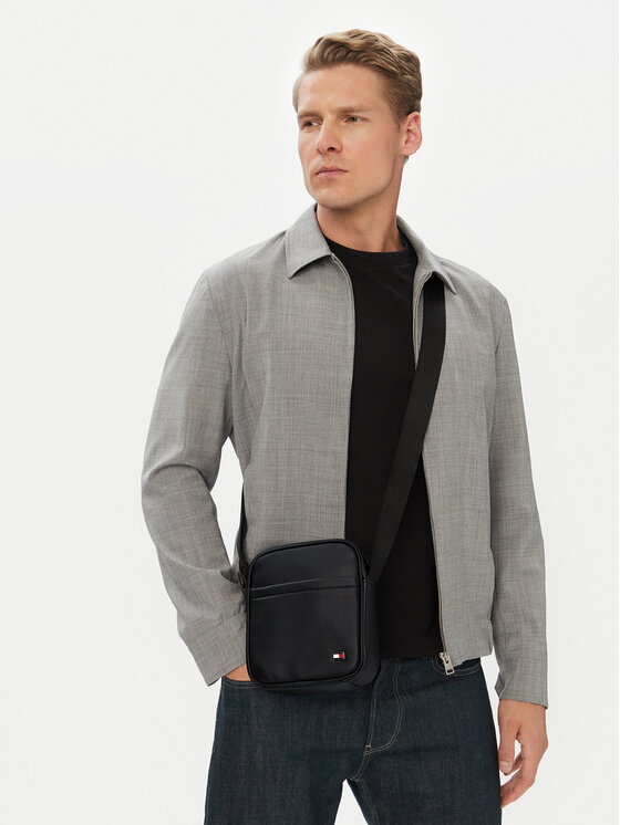 Tommy Hilfiger Taška cez rameno Tommy Hilfiger AM0AM14845 Čierna