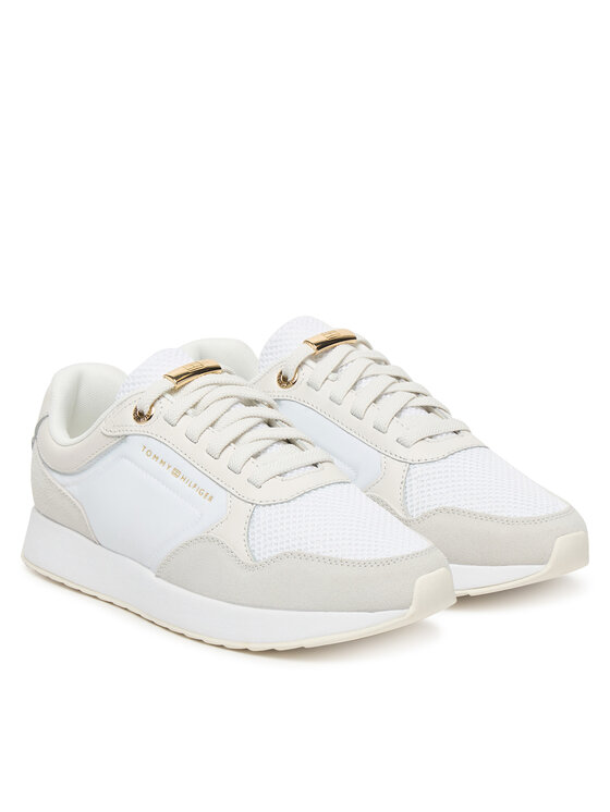 Tommy Hilfiger Sneakersy Tommy Hilfiger Th Chic Eva Runner Mesh FW0FW09465 Beżowy
