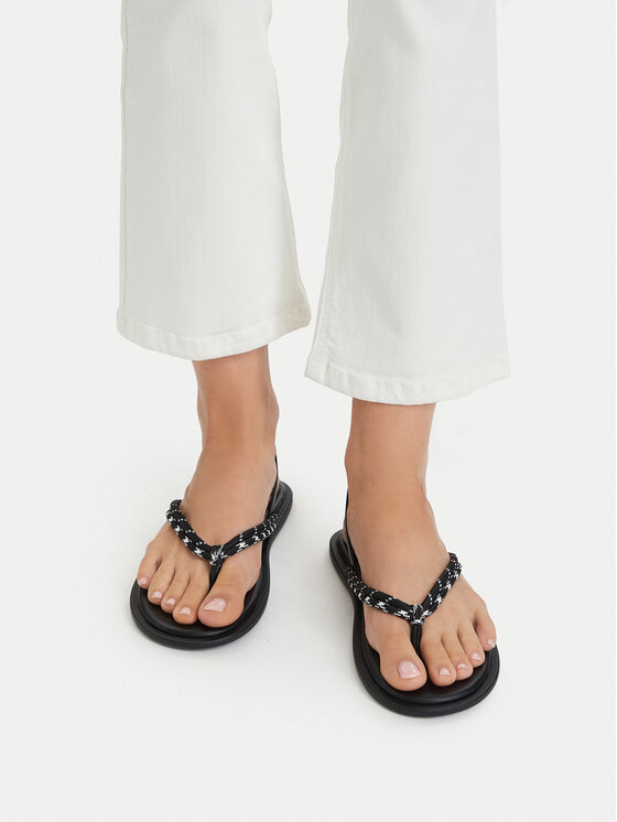 Tommy Jeans Sandały Tommy Jeans Tjw Casual Rope Sandal EN0EN02951 Czarny