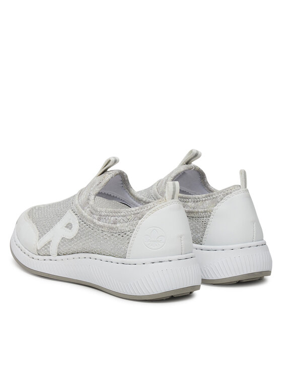 Rieker Sneakers Rieker N5554-81 Alb