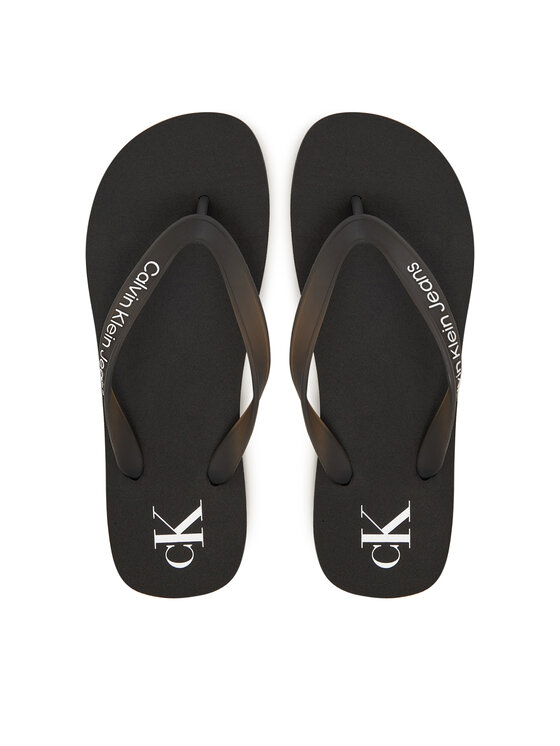 Calvin Klein Jeans Infradito Calvin Klein Jeans Beach Sandal Transparent Tpu YW0YW01829 Nero