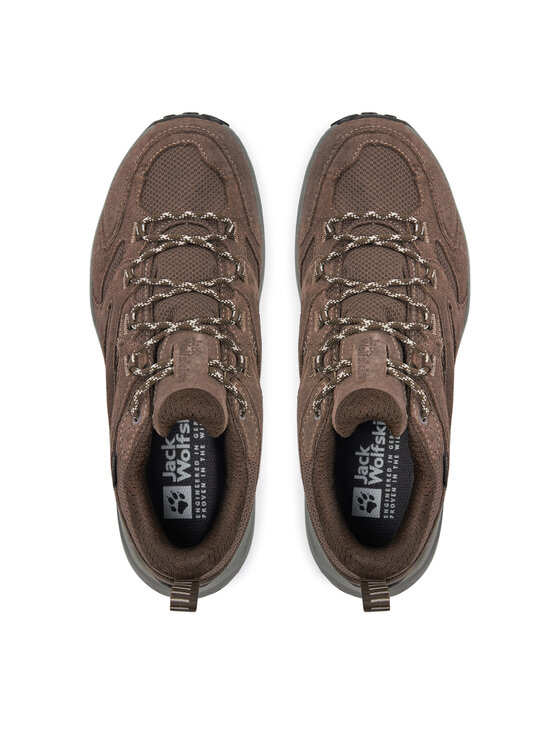 Jack Wolfskin Трекінгові черевики Jack Wolfskin Vojo Tour Texapore Low M A62070 Коричневий
