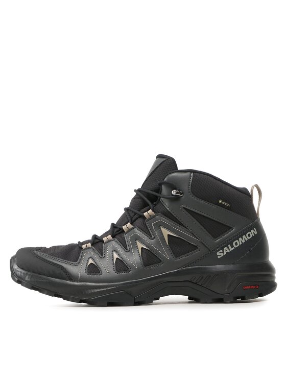 Salomon Trekingová obuv Salomon X Braze Mid GORE-TEX L47174800 Čierna