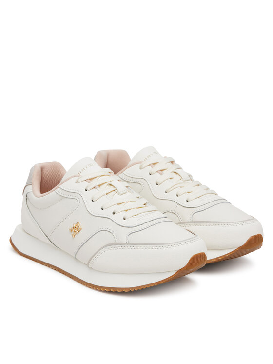 Tommy Hilfiger Sneakers Tommy Hilfiger Runner FW0FW08696 Écru