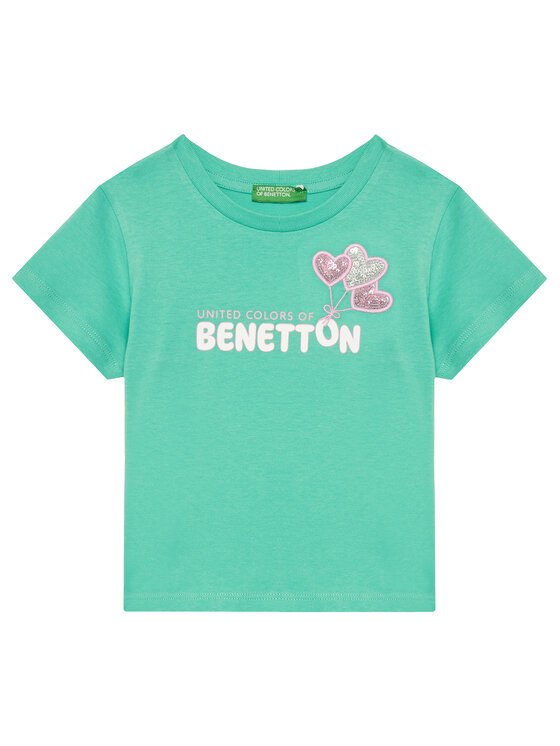 United Colors Of Benetton United Colors Of Benetton Футболка 3I1XG10JB Зелений Regular Fit