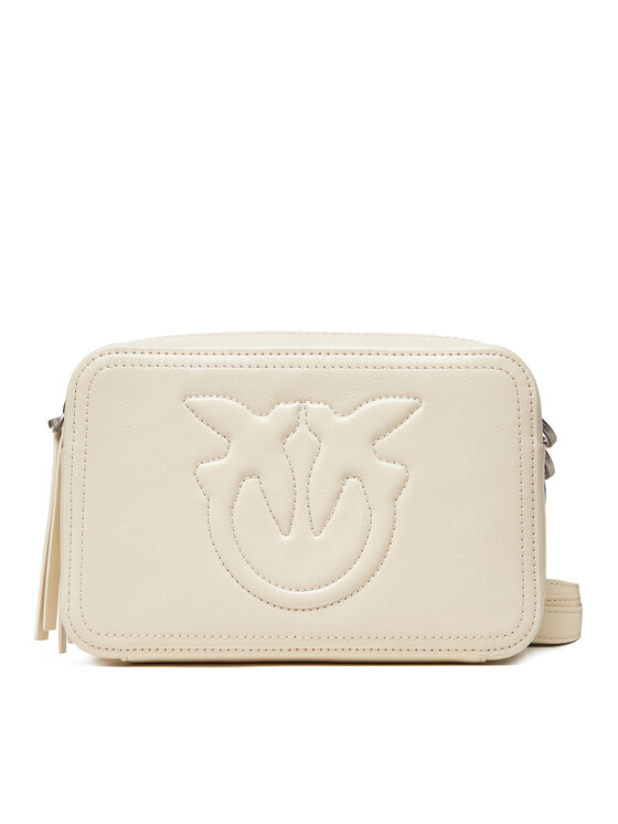 PINKO Torbica PINKO Carrie Camera Bag Classic PE 25 PLTT 104336 A26J Écru