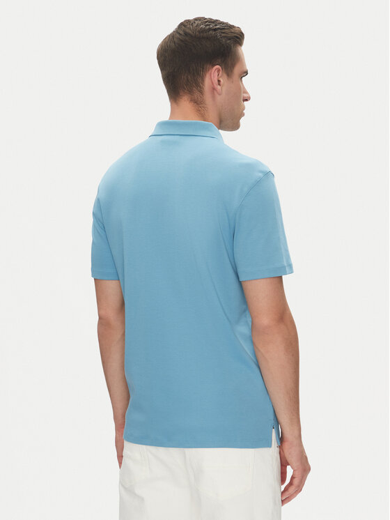 Calvin Klein Calvin Klein Polo marškinėliai Supima LV04LB276G Mėlyna Regular Fit