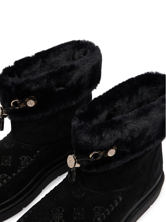 Guess Škornji za sneg Guess FLFKEN LEA10 Črna