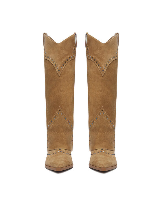 Guess Jeans Cizme Guess Jeans EO-TS6356-01 Bej închis