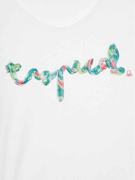 United Colors Of Benetton United Colors Of Benetton Футболка 38V4G10JI Білий Regular Fit