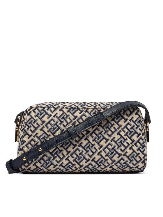 Tommy Hilfiger Τσάντα Tommy Hilfiger Th Grace Camera Bag Jacquard AW0AW18864 Σκούρο μπλε