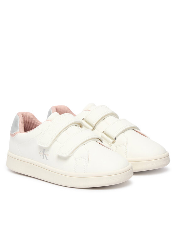 Calvin Klein Sneakersy Calvin Klein Low Cut Velcro Sneaker V1A9-83382-1355 S Biały