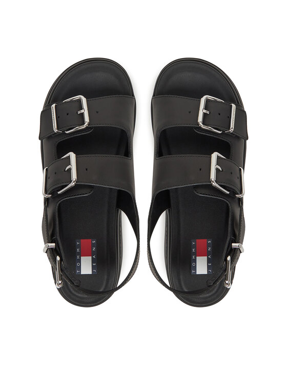 Tommy Jeans Sandali Tommy Jeans Tjw Wedge Sandal EN0EN02774 Nero