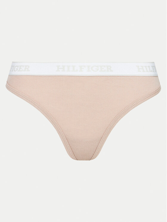 Tommy Hilfiger Tommy Hilfiger Tanga UW0UW05539 Bézs