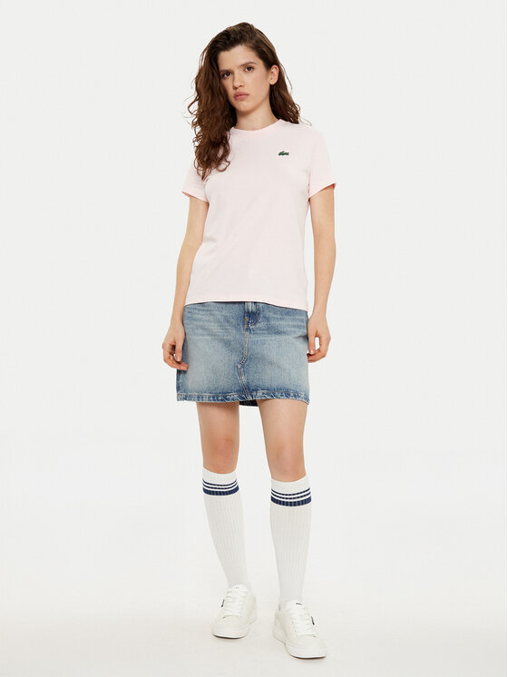 Lacoste Lacoste Футболка TF9246 Рожевий Slim Fit