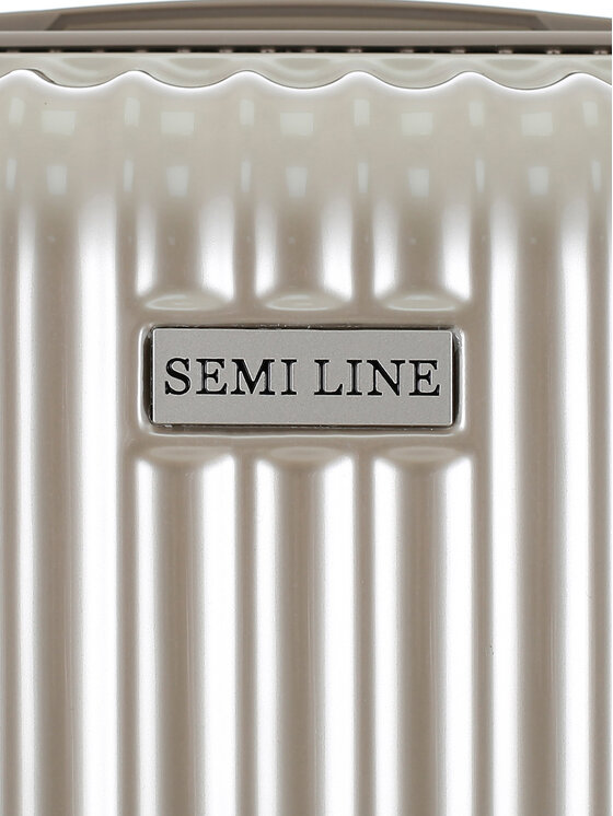 Semi Line Velik kovček Semi Line T5954-3 Zlata
