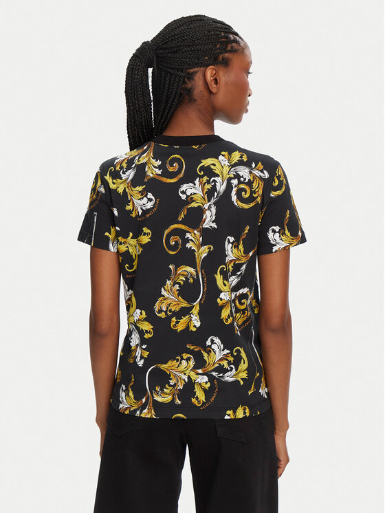 Versace Jeans Couture Versace Jeans Couture Футболка 78HAH613 Чорний Regular Fit