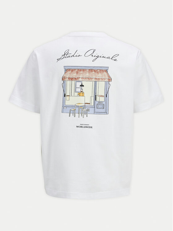 Jack & Jones Jack & Jones T-Shirt Islington 12273015 Λευκό Loose Fit