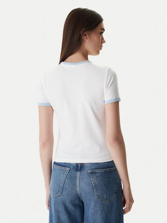 Guess Jeans Guess Jeans Футболка W6RI16 J1314 Білий Regular Fit