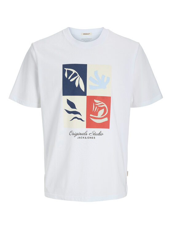 Jack & Jones Jack & Jones Majica Canggu 12277220 Bela Regular Fit