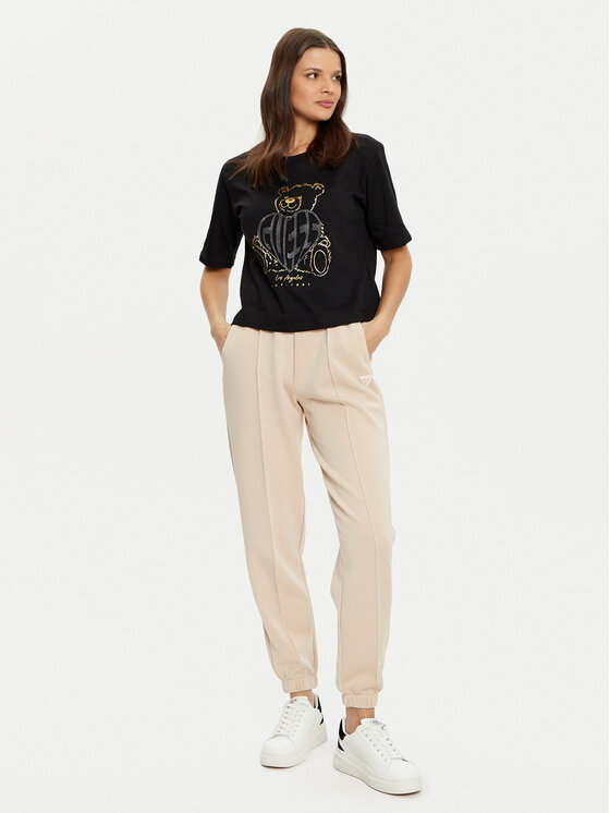 Guess Guess Футболка V5RI09 I3Z14 Чорний Relaxed Fit