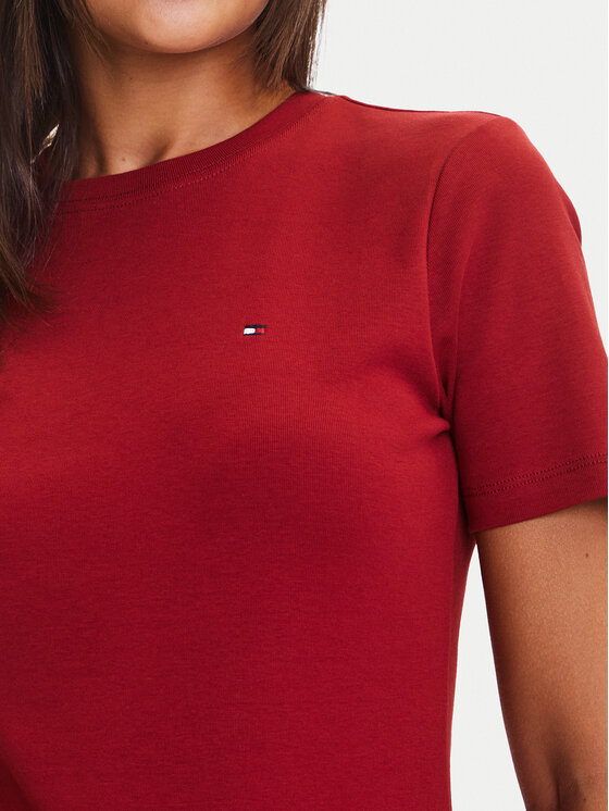 Tommy Hilfiger Tommy Hilfiger Camiseta New Cody WW0WW40587 Rojo Slim Fit