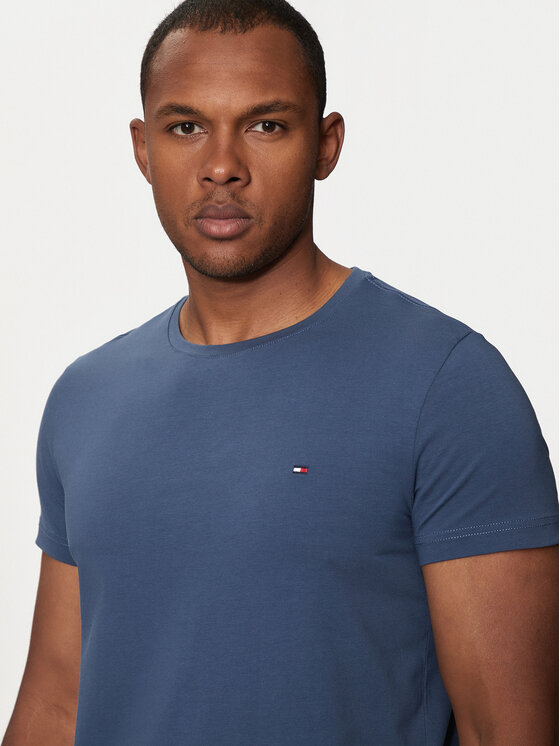 Tommy Hilfiger Tommy Hilfiger Majica MW0MW10800 Modra Slim Fit