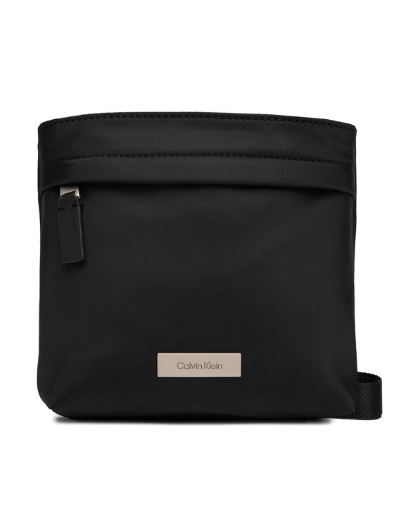 Calvin Klein Maža rankinė Calvin Klein Sleek Slim Flatpack LV04D3234G Juoda