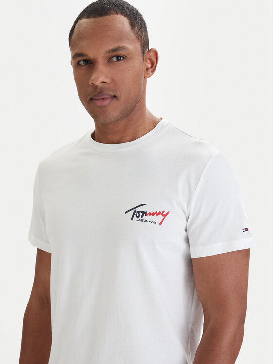 Tommy Jeans Tommy Jeans Camiseta DM0DM22538 Blanco Slim Fit