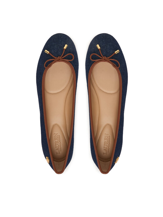 LAUREN RALPH LAUREN Balerinke LAUREN RALPH LAUREN Jayna 802P04386001 Mornarsko modra